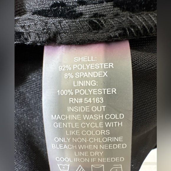 Calvin Klein Women's Black Dress Size 10 Velvety Stretchy Sleeveless Dress - Picture 7 of 7